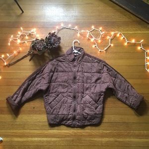 Free People Quilted Dolman Jacket